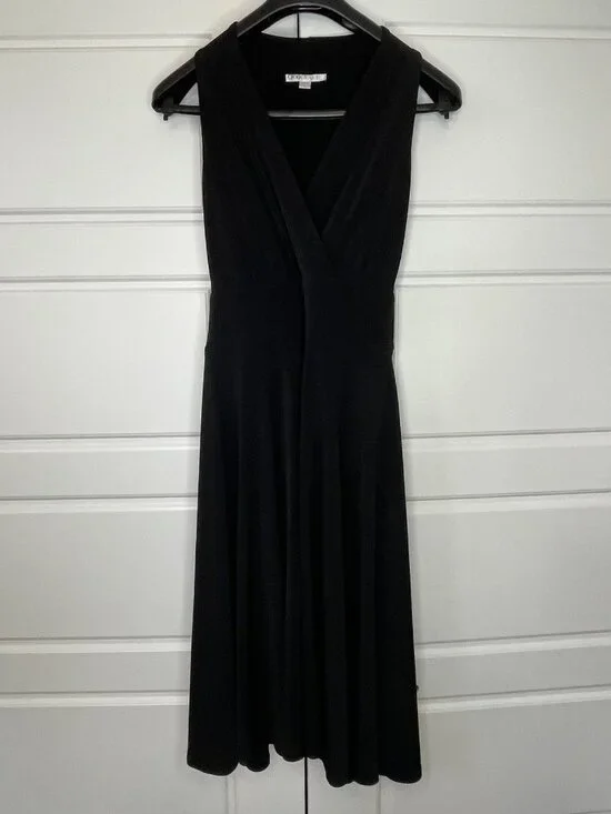 Cleo Black Sleeveless Fit & Flare Dress | Size 4 - Picture 5 of 11